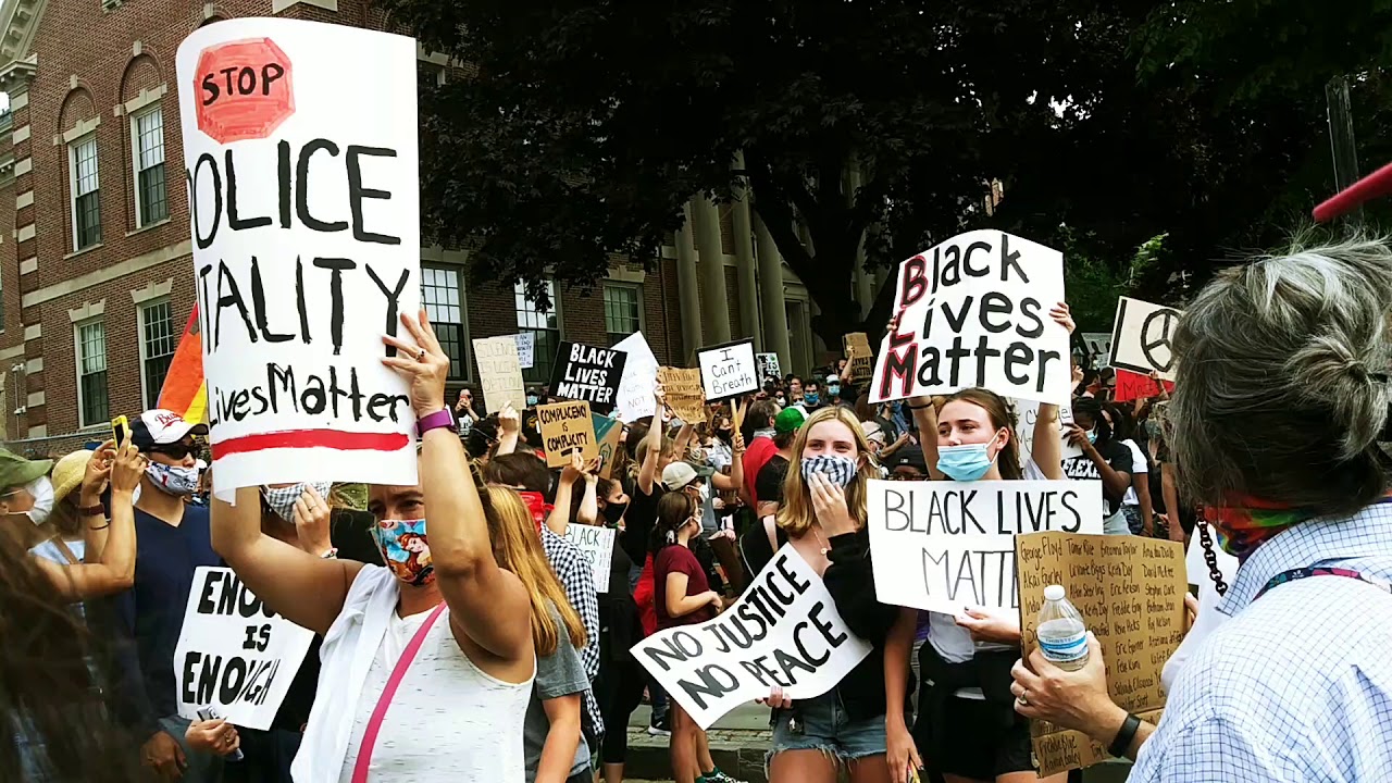 newport Rhode Island BLM protest 2020 YouTube