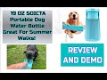 Great For Summer Walks Soicta Portable Dog Water Bottle