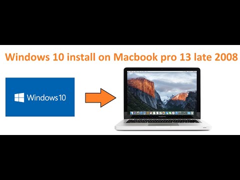 Windows 10 install on Macbook pro 13 inch late 2008