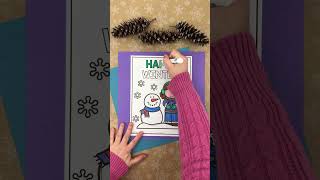 Happy Winter Coloring Pages for Kids #winter #coloring #kidslearning