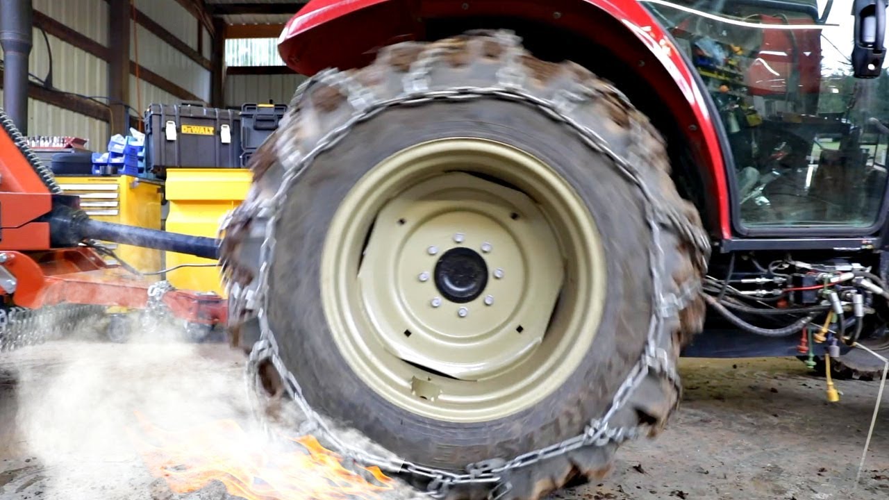 Tractor Does Burnout