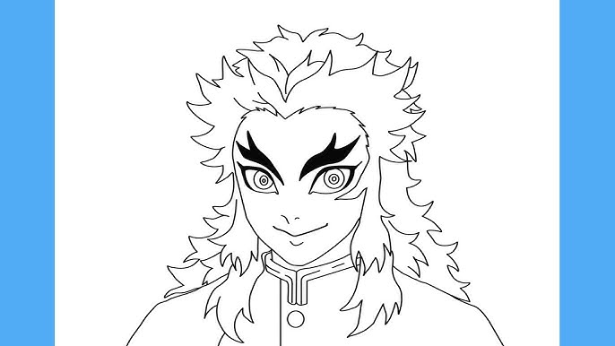 desenhando kyojuro rengoku #hashira #viral #tiktok #slayer #demon #des