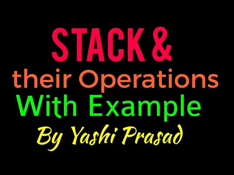 Stack operations | Data structures | EduBuddy4U - YouTube