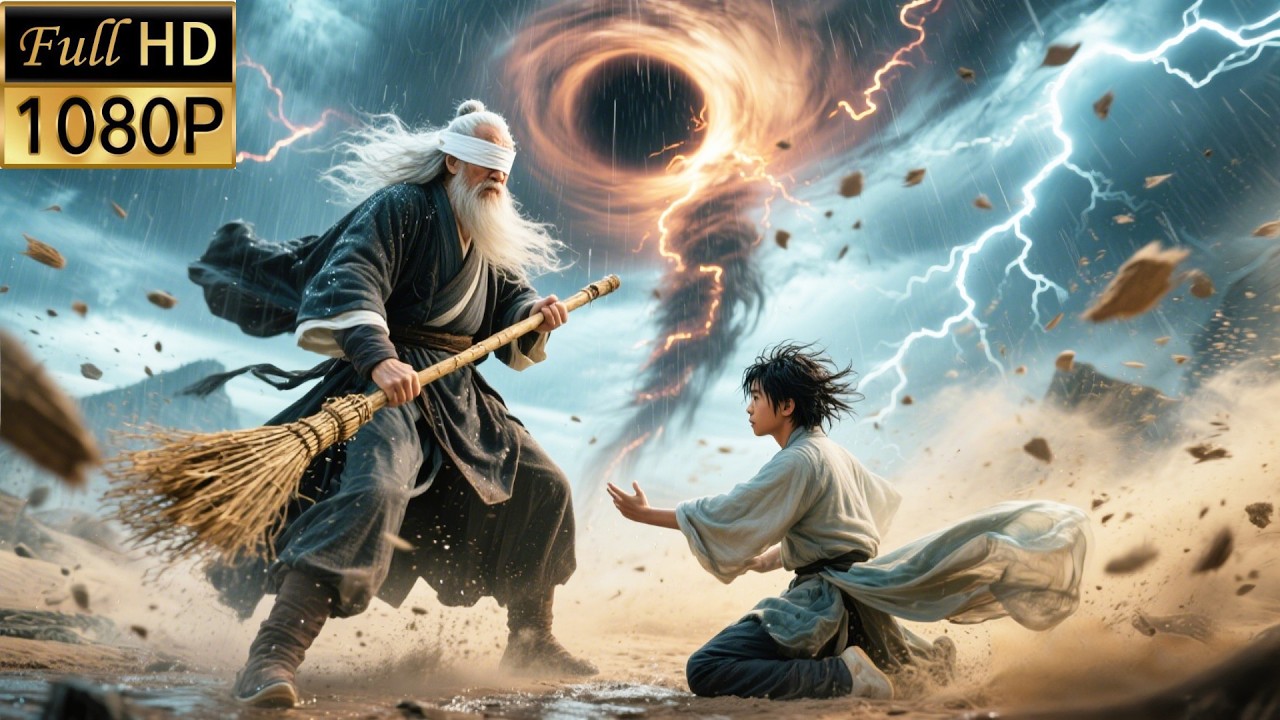 【最新功夫电影】瞎眼老頭竟是宗門大長老，一身功力傳與廢柴小子，助他踏仙途！💥|#yangyang #kungfu