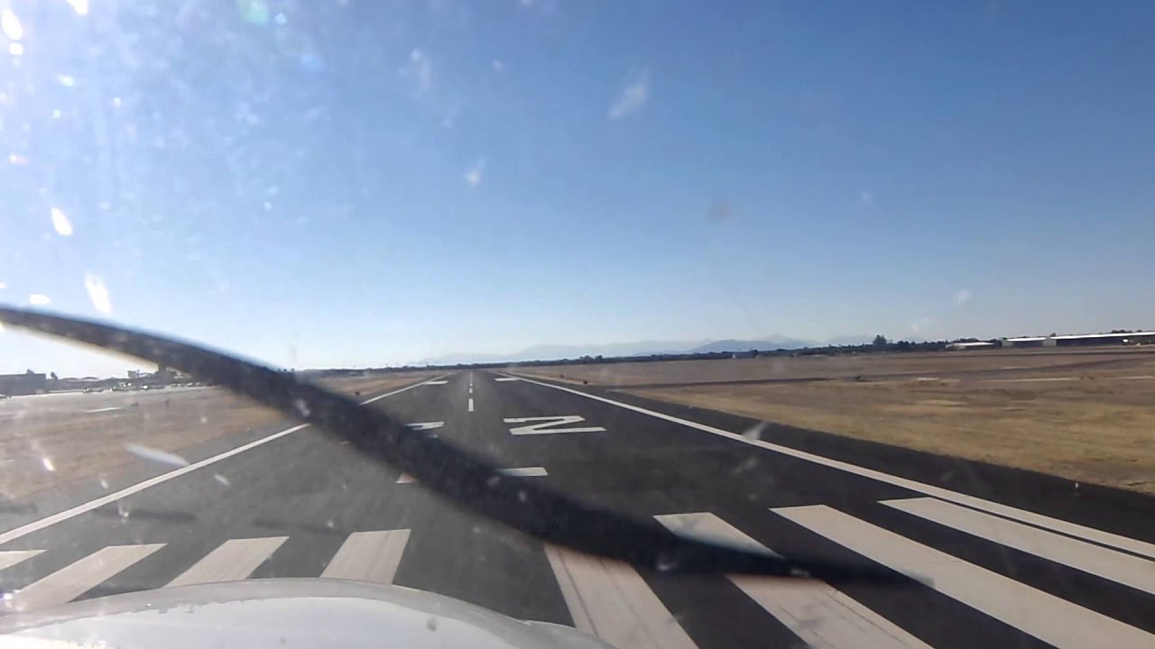 Ron Boccaccio/Falcon Field Mesa AZ flight and landing.