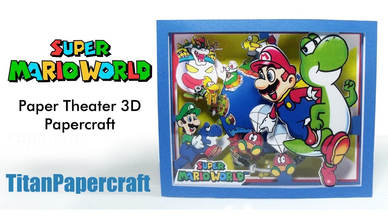 paper theater super mario world youtube