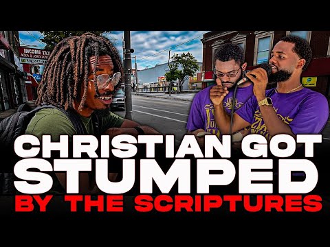 CHRISTIAN GOT STUMPED BY THE SCRIPTURES ‼️#god #christian #iuicphilly