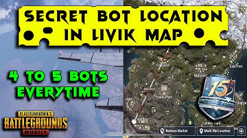 BOT LOCATION IN PUBG MOBILE IS STILL WORKING IN LIVIK MAP ? BOT LOCATION IN LIVIK | HOGWARTS GAMING