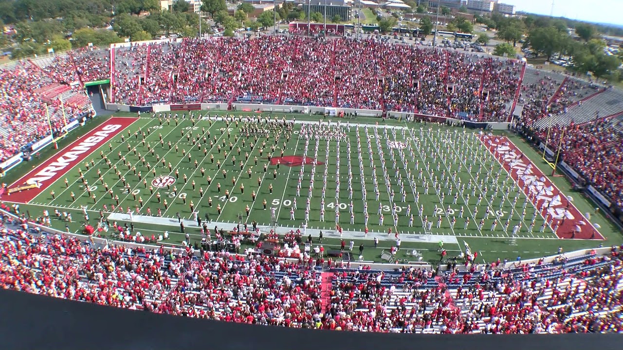 Razorback Band and UA Pine Bluff Band, 10/23/21, Combined Finale YouTube