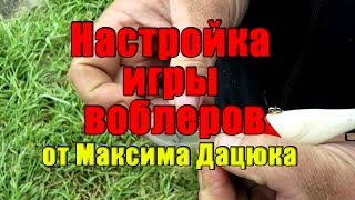 Настройка игры воблеров от Миксима Дацюка. Доводка, настройка, регулировка воблеров