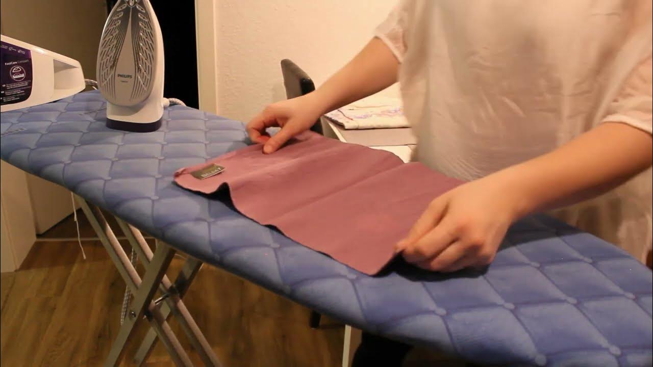 Iron with me no speak ASMR Steam Iron Bedsheets 28 min