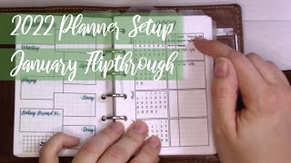 2022 Pocket Planner Setup || January Flipthrough [[GanchiPlans]]