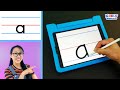 Teaching kids how to write lowercase letters of the alphabet  learn small letters az handwriting