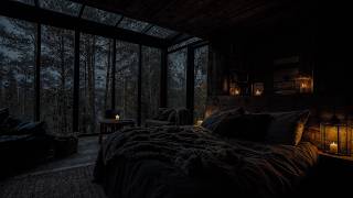 Forest Window Rain Sounds at Night | Deep Relaxation and Better Sleep Tonight