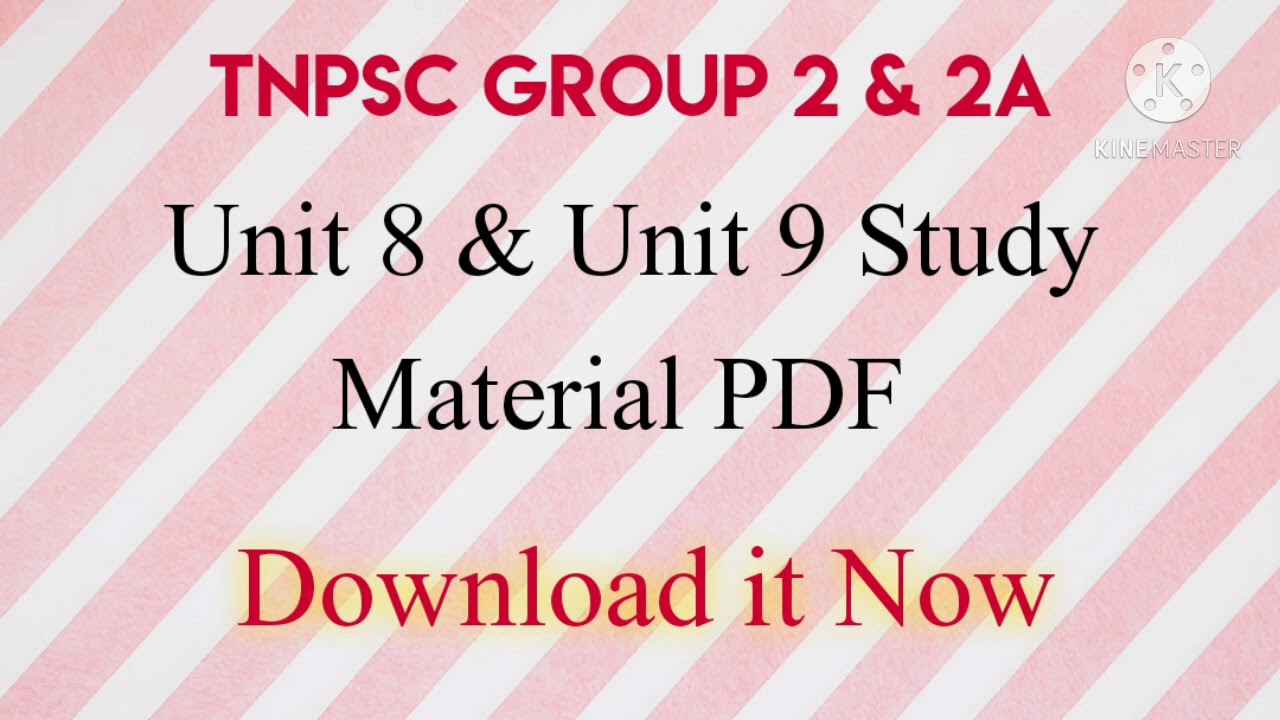 UNIT 8 & UNIT 9 Material pdf by TN Career Service | Useful for group2 ...