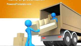 Loading Transport PowerPoint Template by PoweredTemplate.com