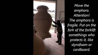 Positioning of the amphora on the bases