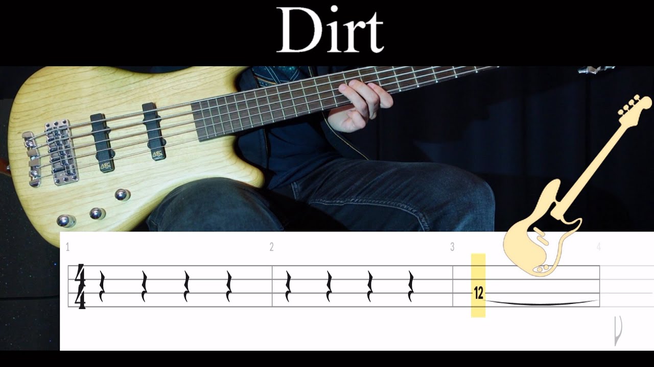 Dirt (Alice in Chains) (BASS ONLY) Bass Cover (With Tabs) YouTube