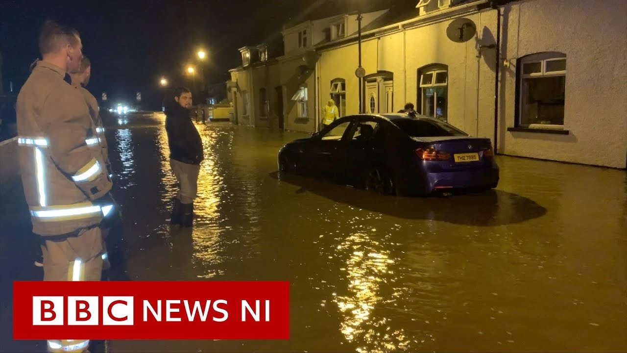 County Tyrone flooding Homes damaged due to water BBC News NI YouTube