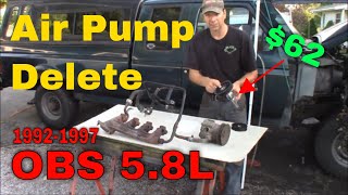 19921997 OBS Ford Truck 5.8L Air Pump Smog Pump Delete F150, F250, F350