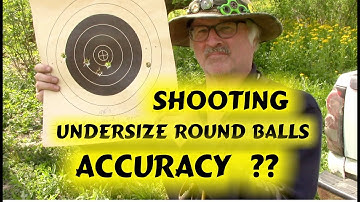 Flintlock Paper Target Shooting Undersized Round Balls