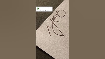 How to make a sign letter M #Mohit signature style #calligraphy signature style name M