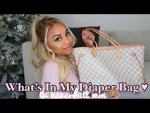 What's In My LOUIS VUITTON NEVERFULL Diaper Bag – Luxury Purse Review &  Essentials – My Jewish Mommy Life