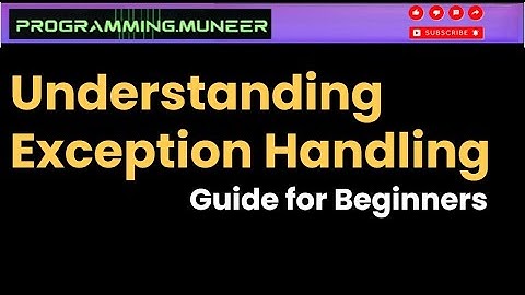 Master Exception Handling in Programming | Python, Java & More (2025)