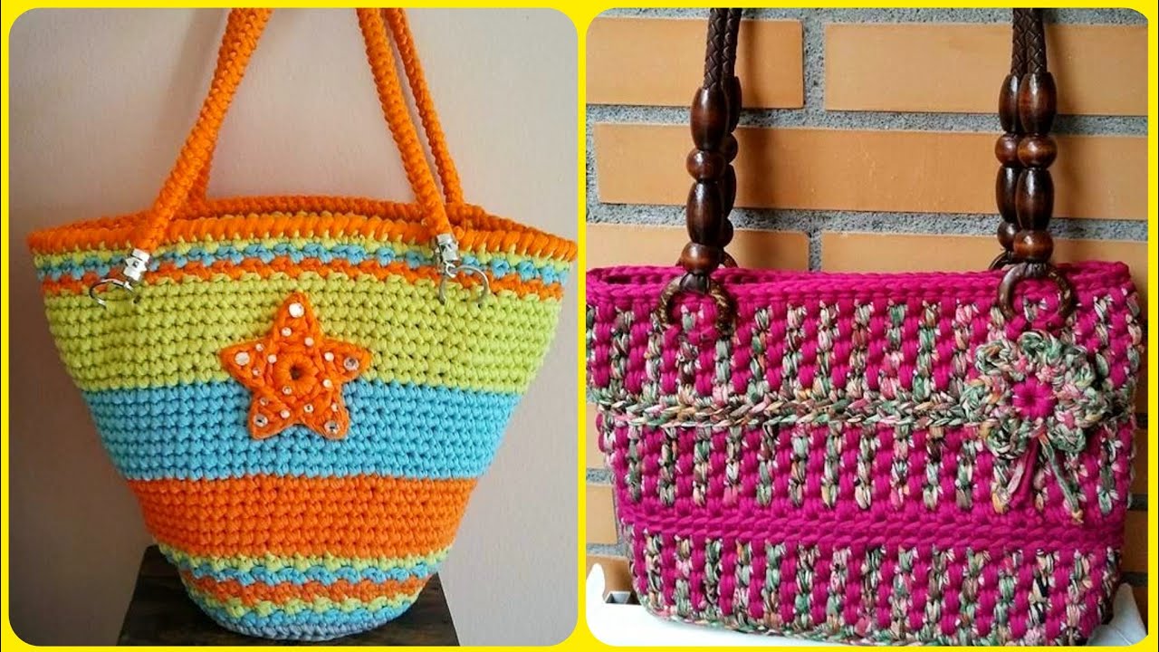 Elegent Handmade Crochet Ladies Handbags Patterns Crochet Handbag ...