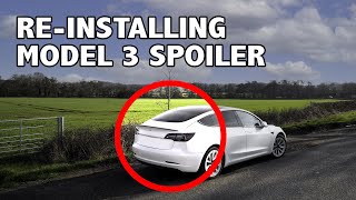 How to install Tesla Model 3 spoiler UPDATE | I did it wrong last time