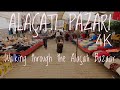 Alaçatı Pazarı // Walking through the Alacati Bazaar // 4K 25FPS