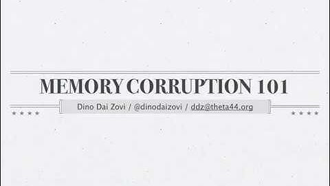 Memory Corruption 1