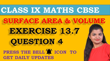 Surface Area and Volume Chapter 13 Ex 13.7 Question 4 Class 9 Maths NCERT @GANITSHALA
