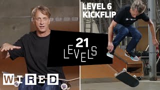 Pro skater tony hawk explains ground and vert skateboarding in 21
levels of difficulty. from the olllie to 900 heelflip 720, watch how
demon...