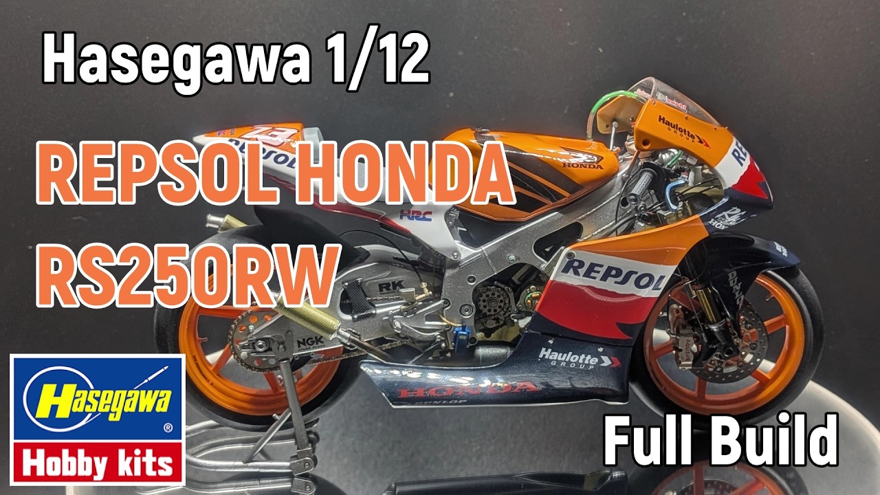 Hasegawa 1/12 REPSOL HONDA RS250RW FullBuild - YouTube