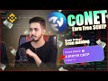 Conet earn free cntp  conet free mining  when wit.raw  listing  mainnet  step by step guide