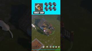 TURKEY COOP IS OP? FARM INFINITE TURKEYS AT YOUR BASE! #lastdayonearth #shorts