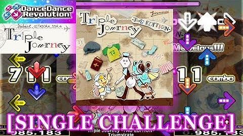 【DDR 2013】 Triple Journey -TAG EDITION- [SINGLE CHALLENGE] 譜面確認＋クラップ