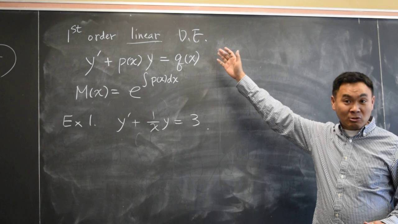 First Order Linear Differential Equations 1 - YouTube