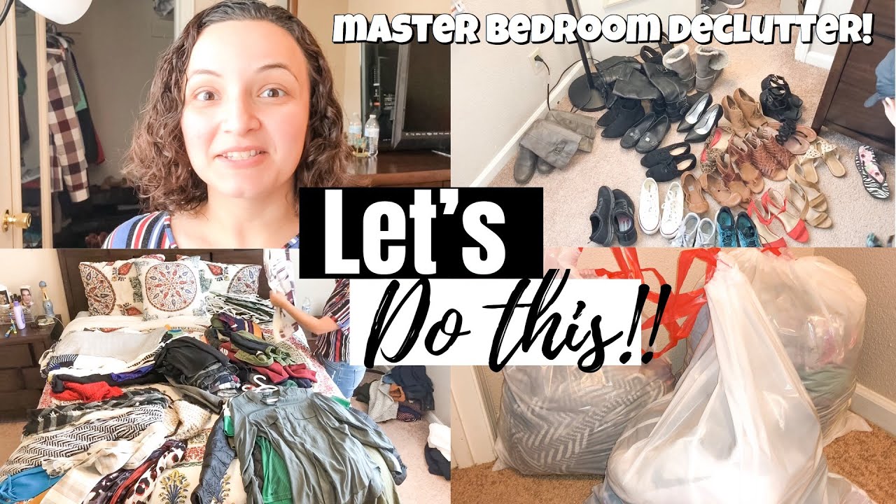 DECLUTTER WITH ME + PREPARING TO MOVE | MASTER BEDROOM DECLUTTER ...