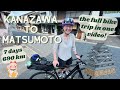 Full length version  biking from kanazawa  to matsumoto   japan cycling 1 week bike tour