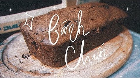 bánh chuối nướng - how I make banana bread | @bacontreng