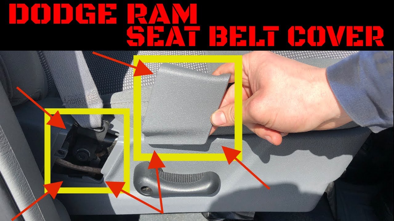 OEM Seat Belt Anchor Trim Cover Front Driver Side LH Slate Gray for Dodge Ram