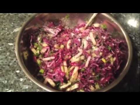 My Famous Red Cabbage Salad Recipe - A Healthy Coleslaw Alternative