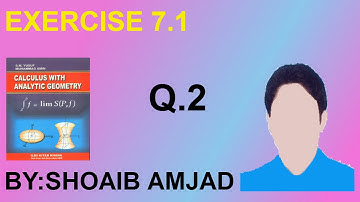 B.Sc Part-1 Exercise 7.1 Q.2 ( Equations Of The Curves )