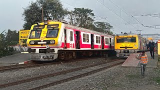 Perfect Timing Different Model EMU Trains Crossing | New Katwa-Howrah Medha EMU meet Old Katwa Local screenshot 5