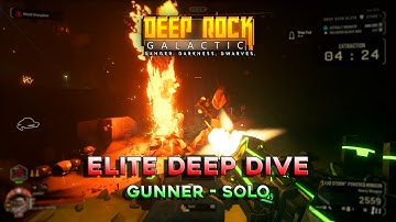 Deep Rock Galactic u31 DEEP DIVE ☆ELITE☆ Meek Bottom (Magma Core) GUNNER - SOLO