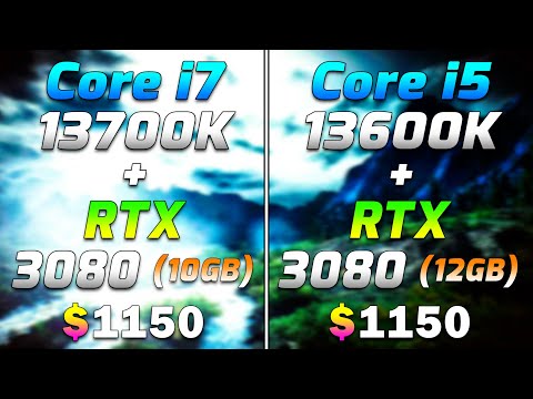 Core i7 13700K + RTX 3080 10GB vs Core i5 13600K + RTX 3080 12GB | PC Gameplay Tested