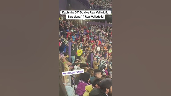 Real Valladolid vs Barcelona. Raphinha goal . #barcelona #raphinha