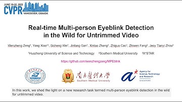 [CVPR 2023] Real-time Multi-person Eyeblink Detection in the Wild for Untrimmed Video